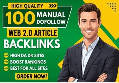 Get High DA 100 Web 2.0 backlinks for SEO Rankings