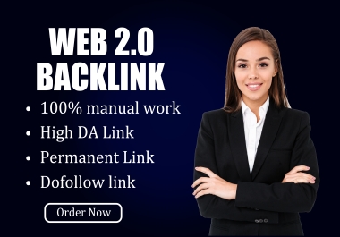 I will give High quality web 2.0 backlink with high Quality DA PA