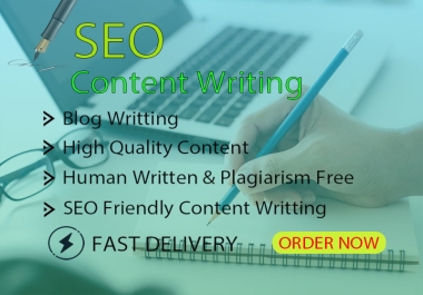 1000+ Words SEO Writing,  Unique Content Writing & Blog Post Writting