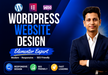 I will Design Redesign And Clone WordPress Website With Elementor