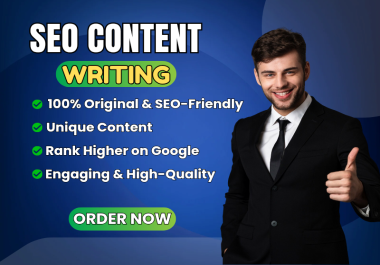 I will create unique SEO articles and high-quality blog content for your site