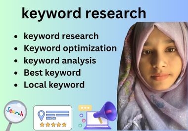 I Will Do Keyword Research SEO Analysis KeyWord optimizatio seo research keyword analysis