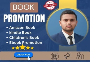 I will do book promotion,  Kindle book,  eBook promotion & children's book