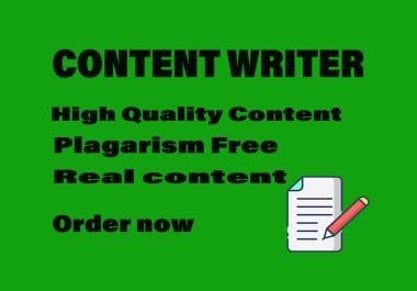 I will create 1000 words professional content writing for your web site.