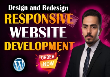 I will build a custom business website with professional website design
