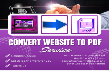 Convert Any Website Into a Beautiful,  Ready-to-Use PDF Fast