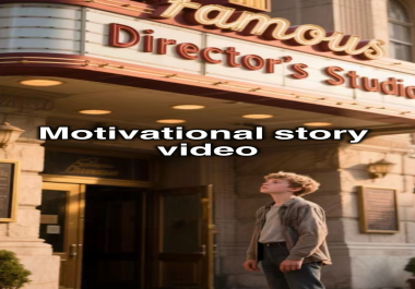 I will create an inspirational story video with emotional narration and powerful visuals