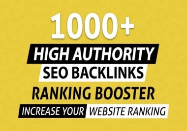 I Will Provide 1000+ Quality High Authority Backlinks for Organic Traffic