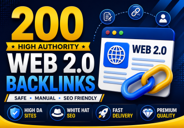 I Will Create 200 High-Quality Web 2.0 Backlinks for Better Google Rankings
