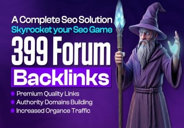 I will create 399 high quality forum backlinks for SEO ranking