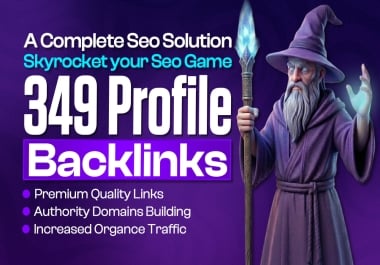 I will create 349 high quality profile backlinks for SEO ranking
