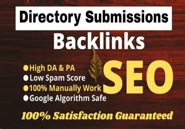 I will Dofollow 80 Directory Submission Backlinks