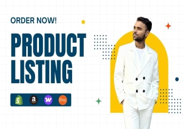 I will do professional ecommerce product listing and data entry