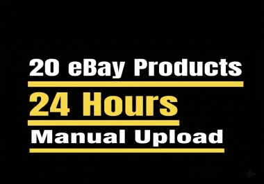 I will upload 20 eBay products with SEO titles in 24 hours