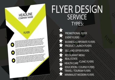 Professional Flyer Design for Business,  Promotion and Events