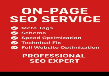 On Page SEO Optimization - I will improve your website ranking
