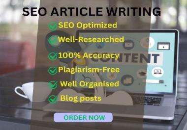 I Will Write High-Quality SEO-Optimized Website or Blog Content That Drives Traffic