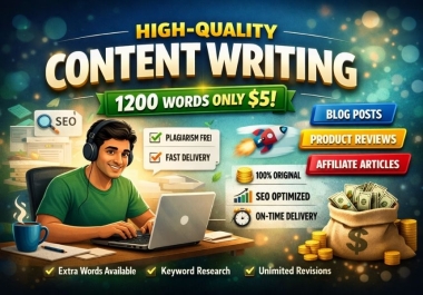 I Will Write High Quality SEO Blog Posts,  Articles & Website Content