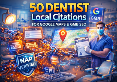 50 Dentist Local Citations for Google Maps & GMB SEO