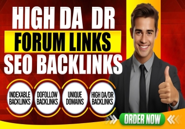 i will do 100 high da dr forum posting high quality backlinks