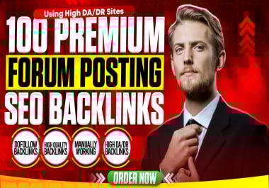 i will build high authority 100 forum posts for seo