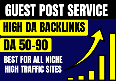 I will publish high da guest post backlinks,  premium guest post seo guest post