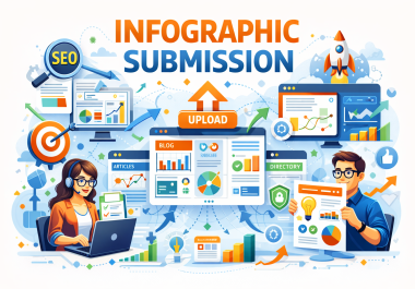 I will give 50+ infographic submission for best result with DA PA