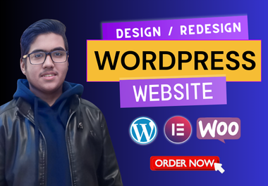 I will design redesign wordpress website elementor Pro