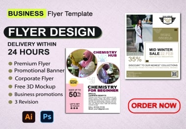 I will create high-quality,  unique,  eye-catching and professional flyer designs