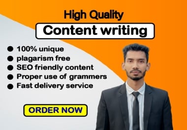 I will write 1000 words of SEO optimized Blog posts and Website Content for you.