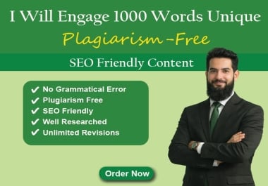 I Will Write 1000+ Words of Content for Your Website or Blog