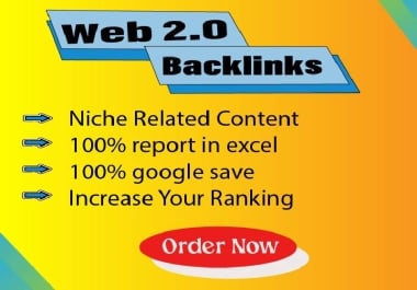 I will create high-authority Web 2.0 Backlinks for your websites.
