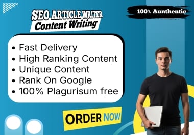 I will create SEO optimized content for your blog