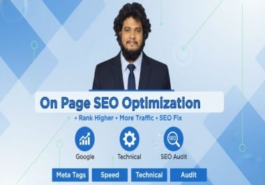 I Will Do Professional On Page SEO Optimization for Top Google Ranking
