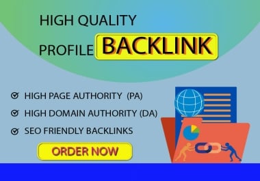 Profile backlink manually create 60+ link with seo friendly and high DA PA
