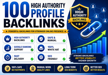 100 High Authority Google Ranking Backlinks White Hat Manual