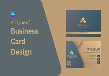 I will do business card design with canva