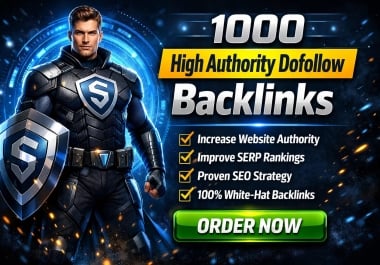 I will provide 1000 high authority dofollow backlinks for SEO ranking