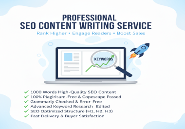 Premium SEO Article Writing Service 100 Unique Content Designed to Rank on Page 1