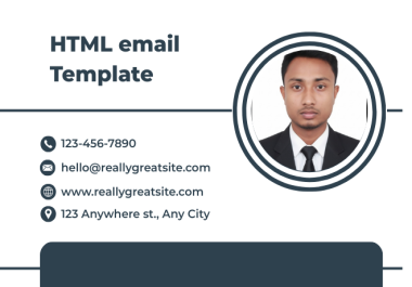 I will do HTML email template custom design
