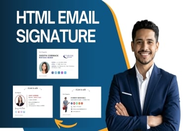 I Will Create a Clickable HTML Email Signature for Gmail,  Outlook etc