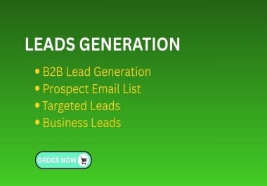I will do b2b lead generation,prospect email list,targeted leads collection 