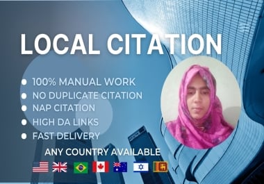 I Will Build High-Quality 60 Local Citation for Local SEO Ranking & Google Maps