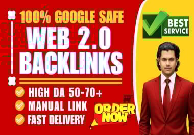 I will build 100 high authority Web 2.0 backlinks to boost your Google rankings