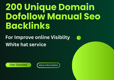 I Will Build 200 Unique Domain SEO Backlinks Using 100 White Hat Link Building