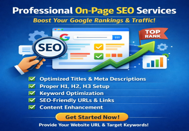 I Will Do Professional On-Page SEO to Boost Your Google Ranking