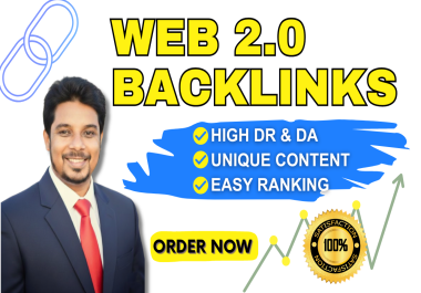 I will do manual Web 2.0 backlink creation for top Google ranking