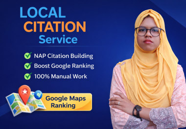 I will do local SEO citation building for Google Maps ranking