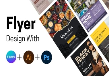 i will design flyer,  poster,  banner,  media post and ebook in canva