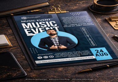 I will design eye catching music event flyer poster for concerts and festivals